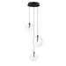 ET2 Global 3-Light LED Pendant Model: E25073-18BK