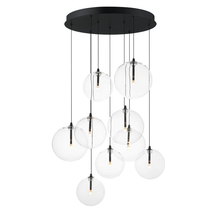 ET2 Global 9-Light LED Chandelier Model: E25077-18BK