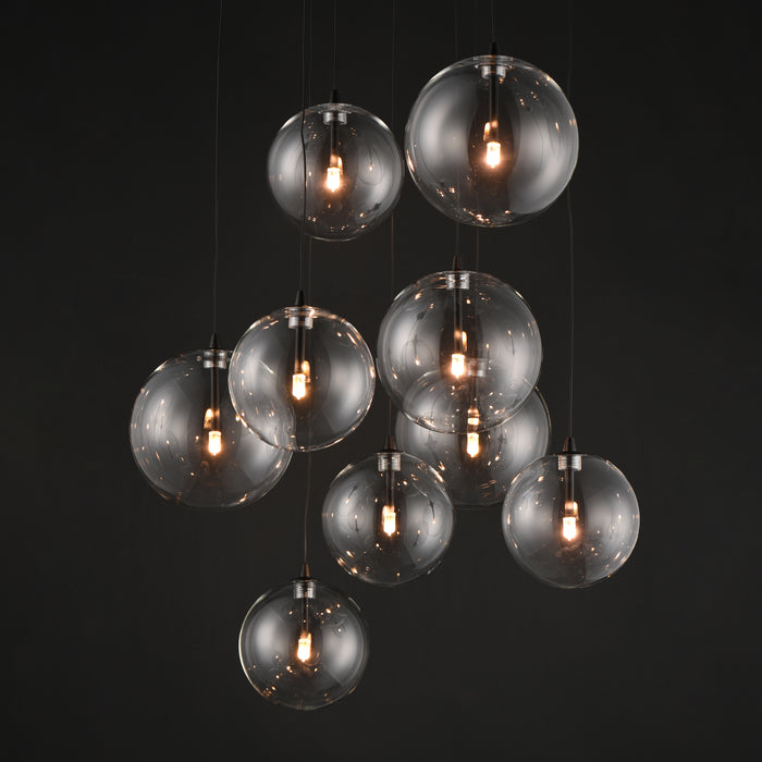 ET2 Global 9-Light LED Chandelier Model: E25077-18BK