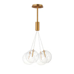 ET2 Burst 4-Light LED Pendant - Clear Model: E25084-18GLD