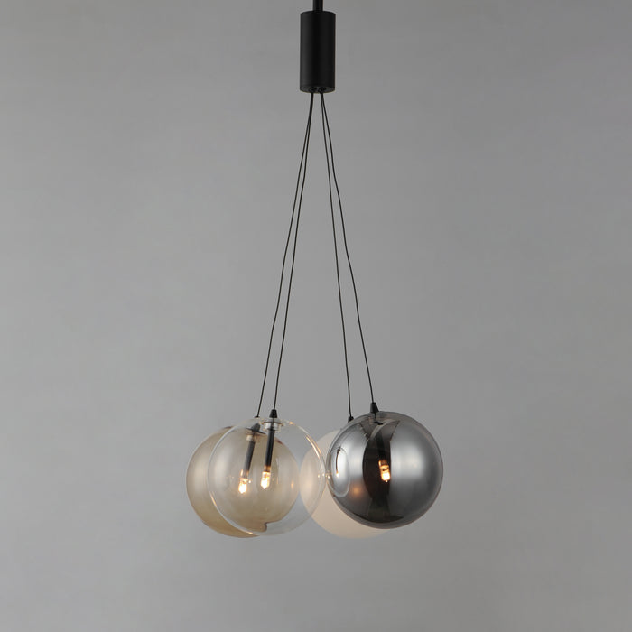 ET2 Burst 4-Light LED Pendant - Mixed Model: E25084-148BK