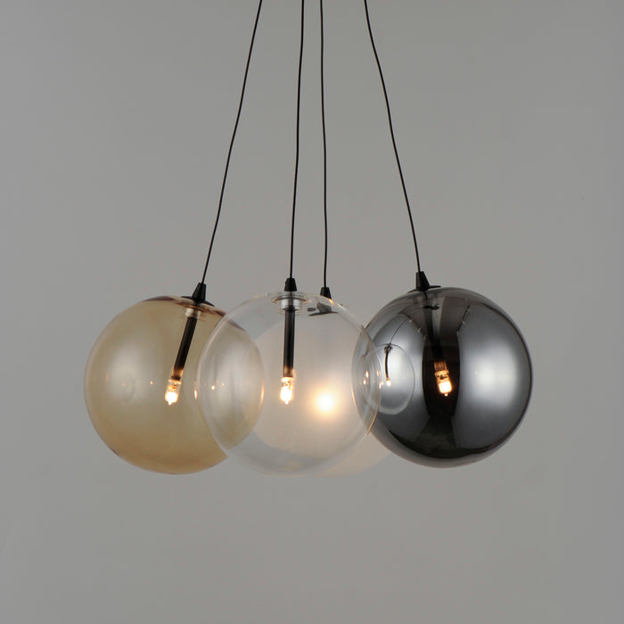 ET2 Burst 4-Light LED Pendant - Mixed Model: E25084-148BK