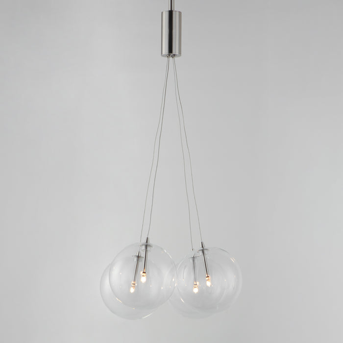 ET2 Burst 4-Light LED Pendant - Clear Model: E25084-18SN