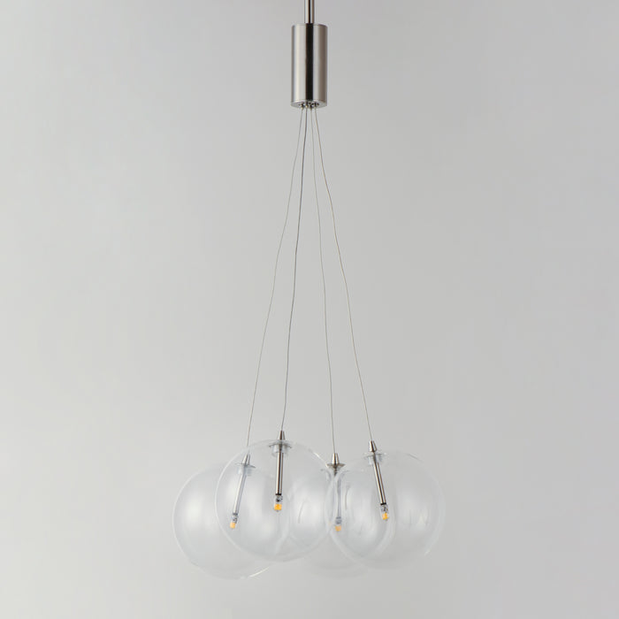 ET2 Burst 4-Light LED Pendant - Clear Model: E25084-18SN