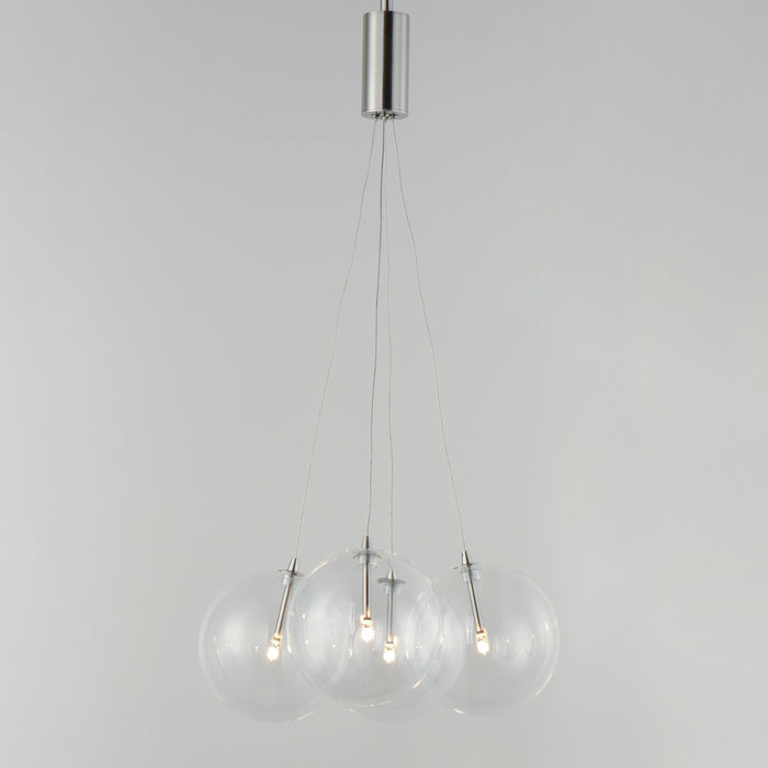 ET2 Burst 4-Light LED Pendant - Clear Model: E25084-18SN