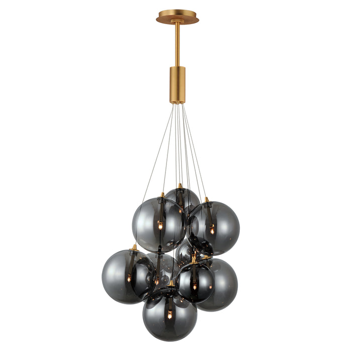 ET2 Burst 9-Light LED Pendant - Smoke Model: E25087-142GLD