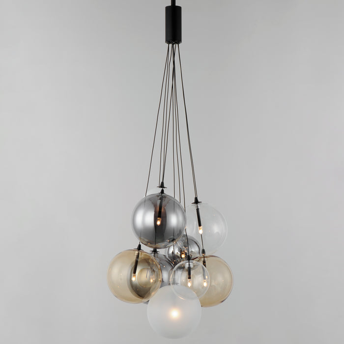 ET2 Burst 9-Light LED Pendant - Mixed Model: E25087-148BK