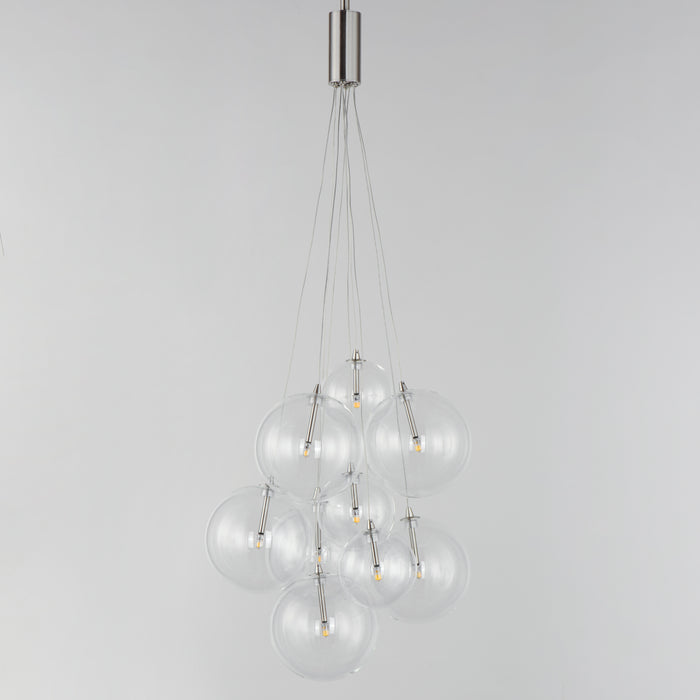 ET2 Burst 9-Light LED Pendant - Clear Model: E25087-18SN