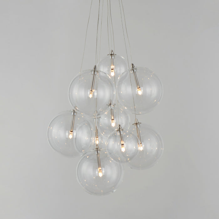 ET2 Burst 9-Light LED Pendant - Clear Model: E25087-18SN