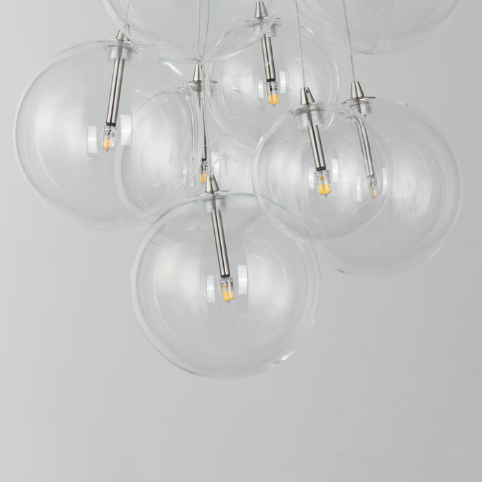 ET2 Burst 9-Light LED Pendant - Clear Model: E25087-18SN