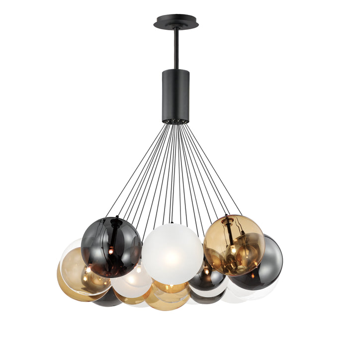 ET2 Burst 20-Light LED Pendant - Mixed Model: E25088-148BK