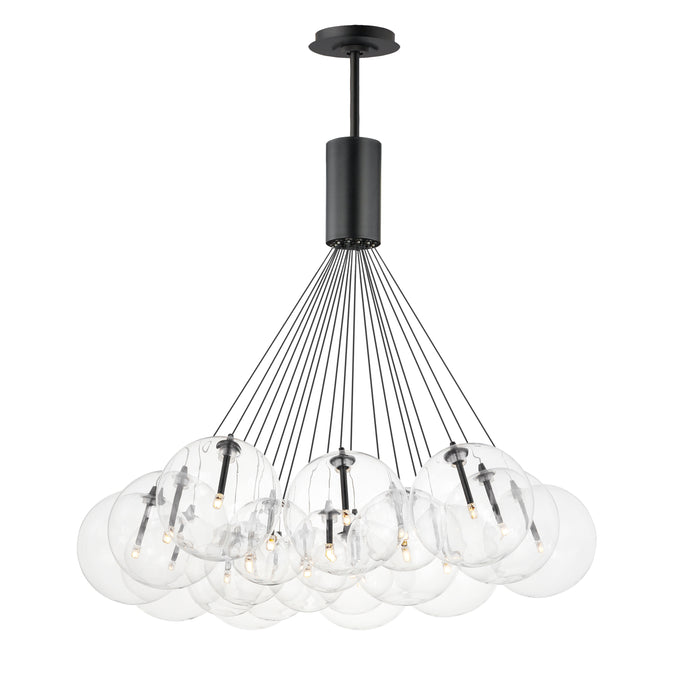 ET2 Burst 20-Light LED Pendant - Clear Model: E25088-18BK