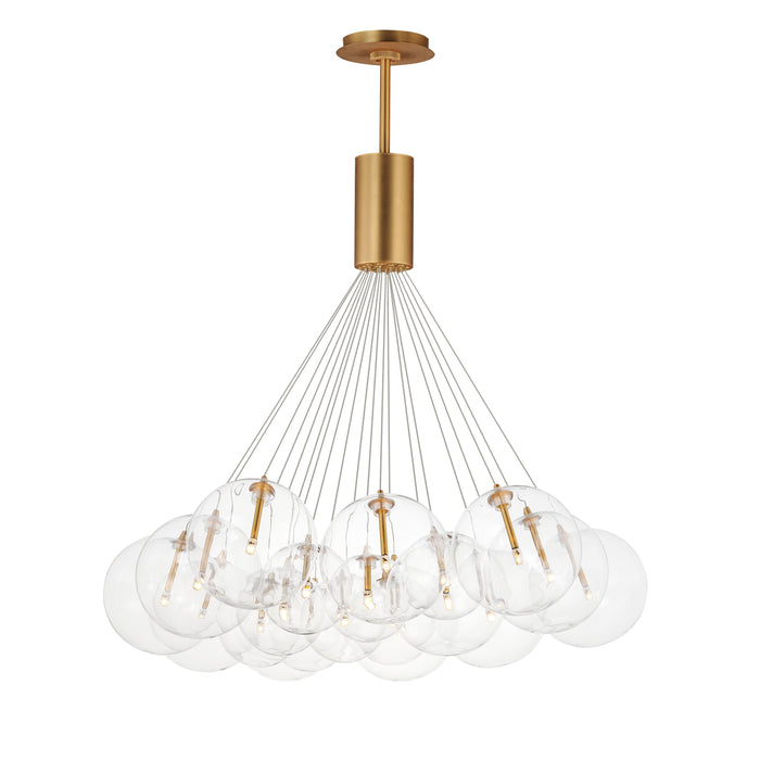 ET2 Burst 20-Light LED Pendant - Clear Model: E25088-18GLD