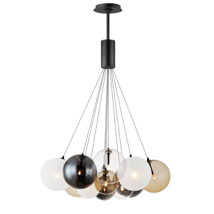 ET2 Burst 12-Light LED Pendant - Mixed Model: E25089-148BK