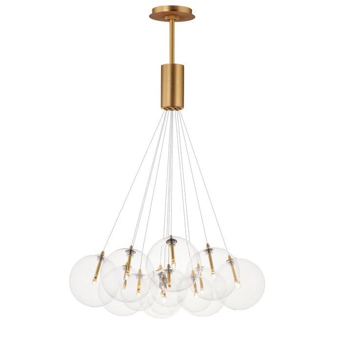 ET2 Burst 12-Light LED Pendant - Clear Model: E25089-18GLD