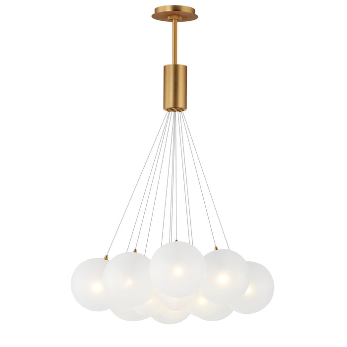 ET2 Burst 12-Light LED Pendant - Frost Model: E25089-54GLD