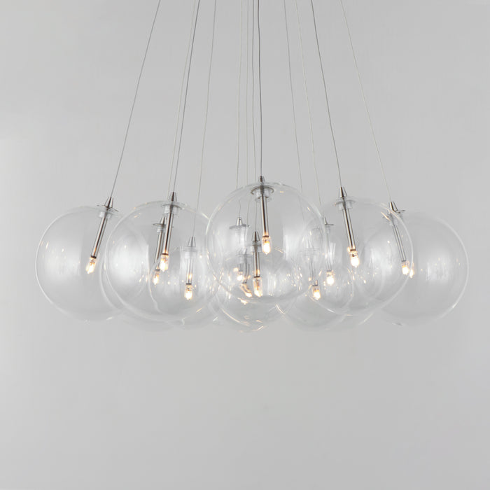 ET2 Burst 12-Light LED Pendant - Clear Model: E25089-18SN