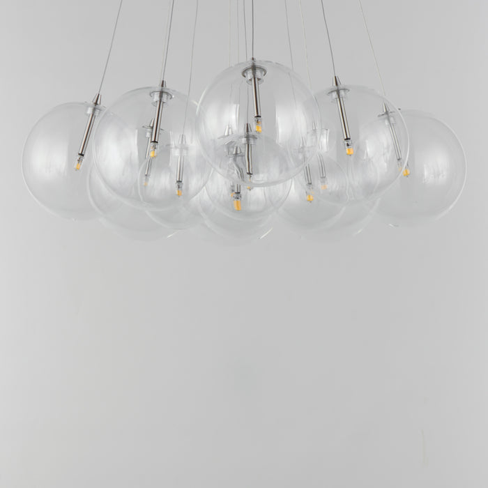 ET2 Burst 12-Light LED Pendant - Clear Model: E25089-18SN