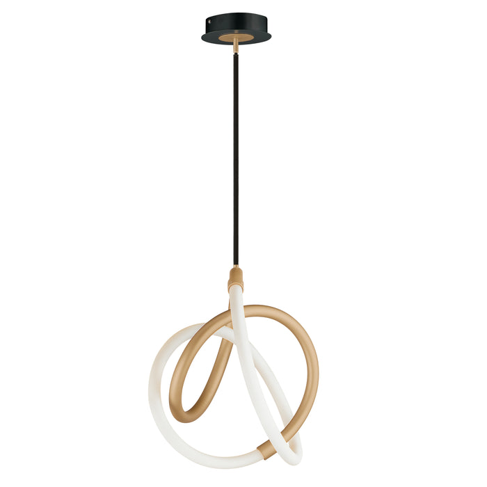 ET2 Mobius 12 LED Mini Pendant Model: E25092-01BKGLD