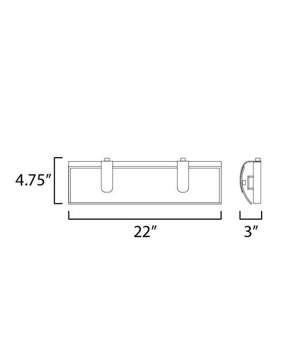 ET2 Clutch 22 LED Bath Vanity Model: E25133-92BK