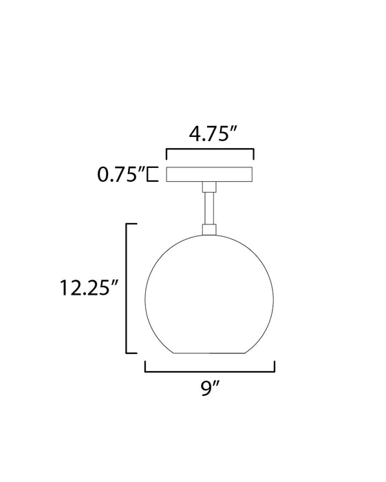 ET2 Nucleus LED Flush Mount Model: E25150-BKNAB