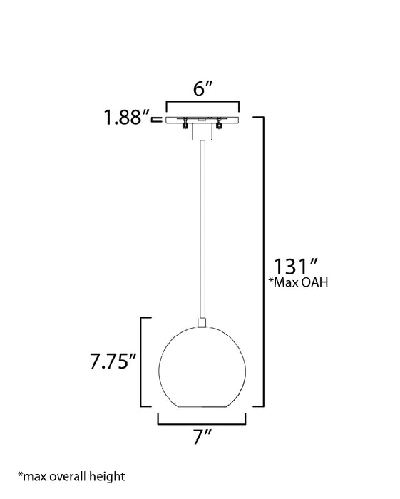 ET2 Nucleus 7 LED Pendant Model: E25152-BKNAB