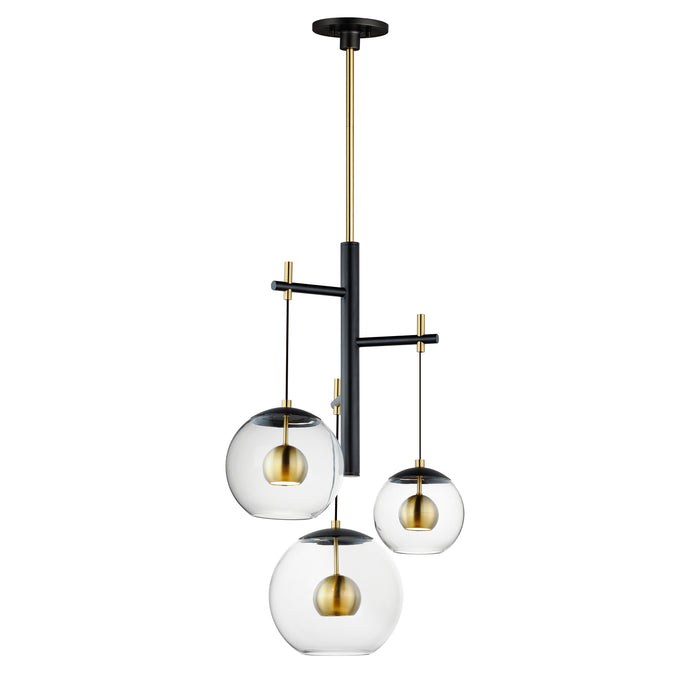 ET2 Nucleus 3-Light LED Pendant Model: E25156-BKNAB