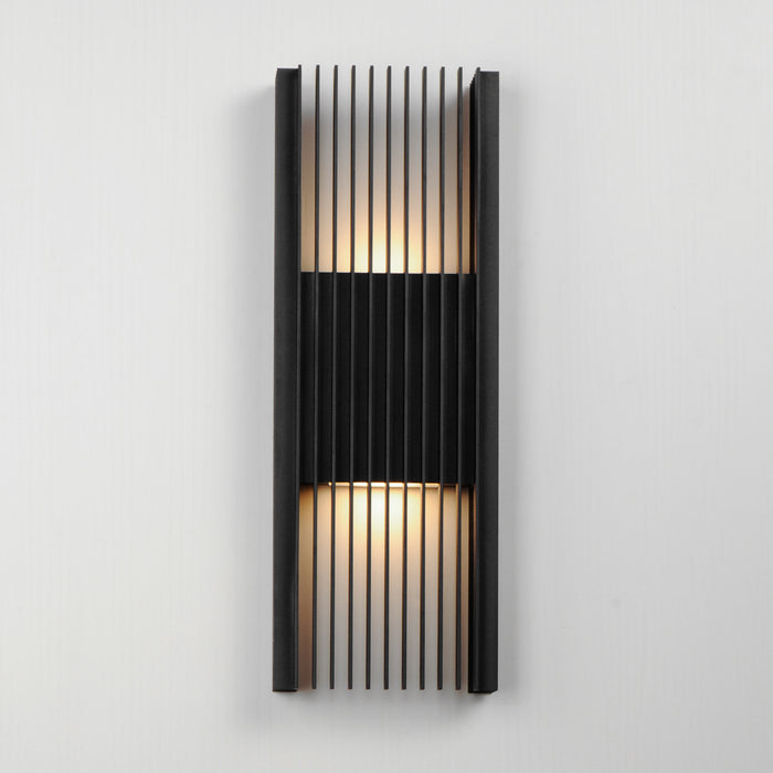 ET2 Rampart Large LED Outdoor Wall Sconce Model: E30117-BK