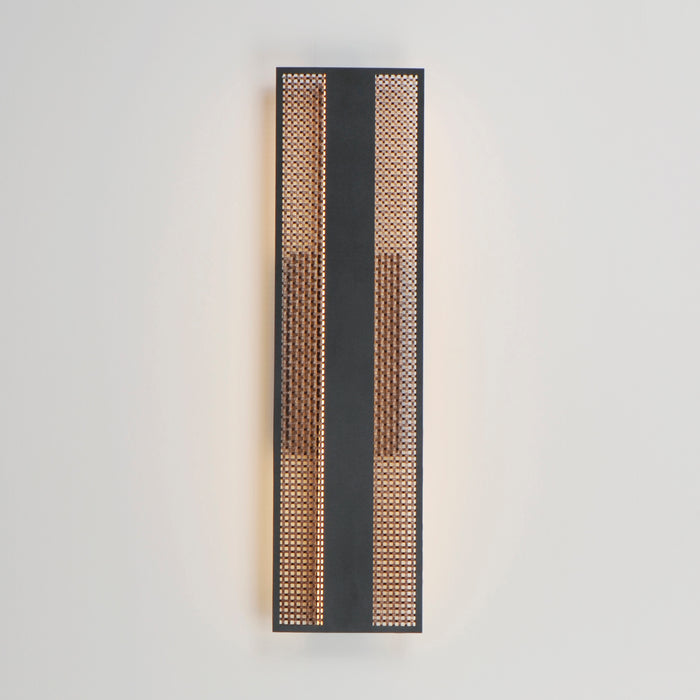 ET2 Interlace 24 LED Outdoor Wall Sconce Model: E30292-ACPBK