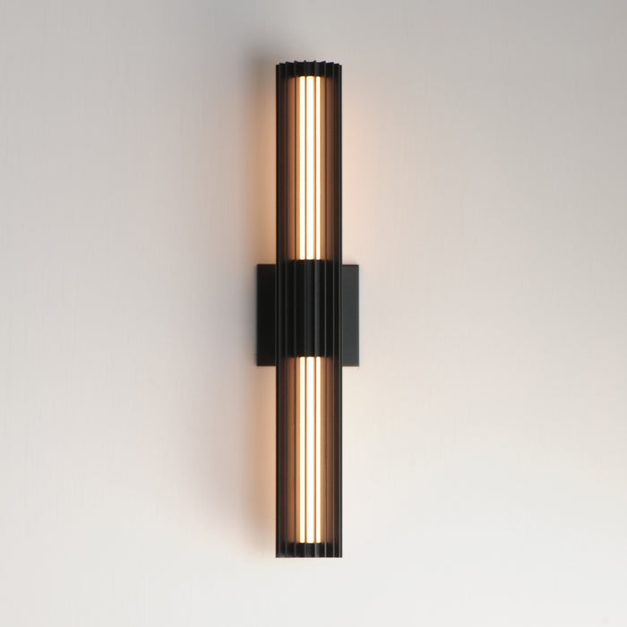 ET2 Citadel 24 LED Outdoor wall sconce Model: E30316-BK