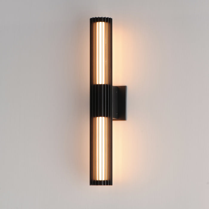 ET2 Citadel 24 LED Outdoor wall sconce Model: E30316-BK