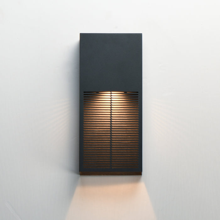 ET2 Grate 14 LED Outdoor Wall Sconce Model: E30392-BK