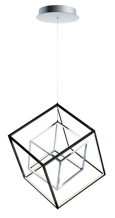 ET2 4 Square 2-Light LED Pendant Model: E30584-BKPC