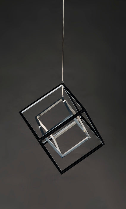 ET2 4 Square 2-Light LED Pendant Model: E30584-BKPC