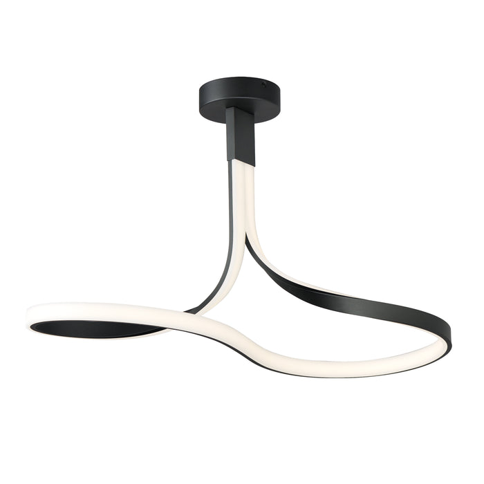 ET2 Serpentine LED Semi-Flush Mount Model: E30660-BK