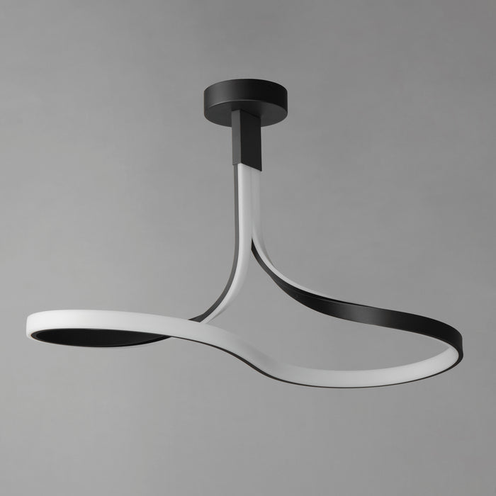 ET2 Serpentine LED Semi-Flush Mount Model: E30660-BK