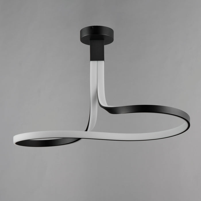 ET2 Serpentine LED Semi-Flush Mount Model: E30660-BK