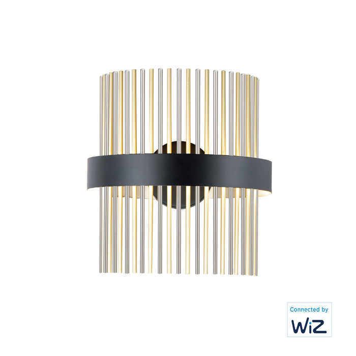 ET2 Chimes LED Wall Sconce WiZ Model: E34201-BKSNSBR