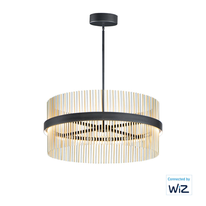 ET2 Chimes 34 LED Pendant WiZ Model: E34207-BKSNSBR