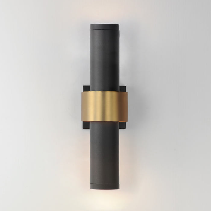 ET2 Reveal Large LED Outdoor Wall Sconce Model: E34756-BKGLD