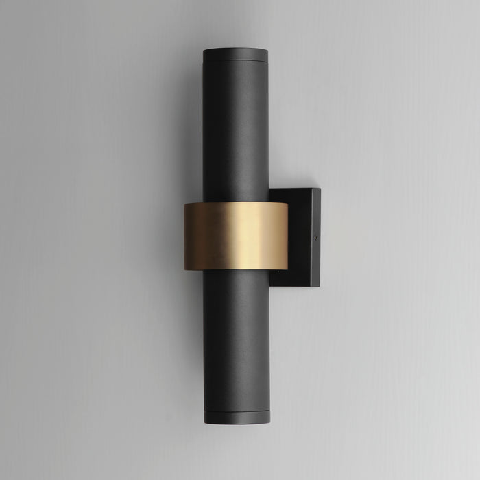 ET2 Reveal Large LED Outdoor Wall Sconce Model: E34756-BKGLD