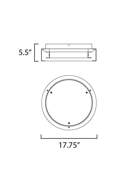 ET2 iCorona 18 LED Surface Mount WiZ Color Model: E35100-MW