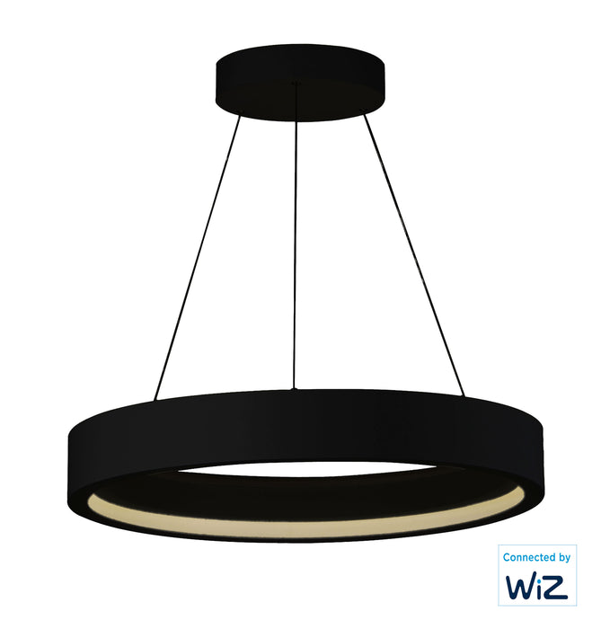 ET2 iCorona 28 LED Pendant WiZ Color Model: E35104-BK