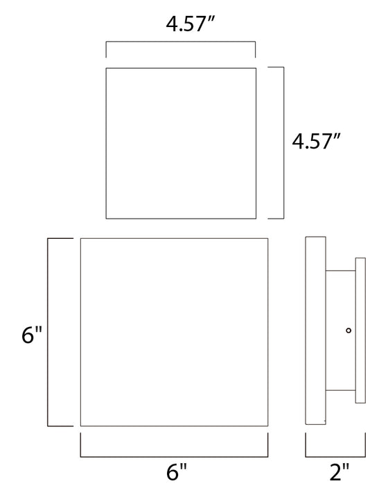 ET2 Alumilux: Tau LED Outdoor Wall Sconce Model: E41388-WT