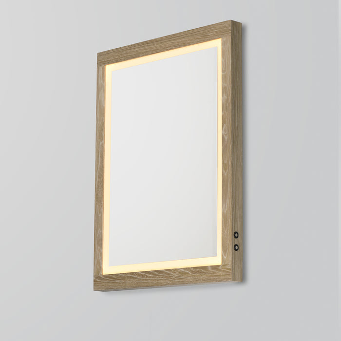 ET2 Sawyer 24x32 Oak Framed LED Mirror Model: E42052-OK