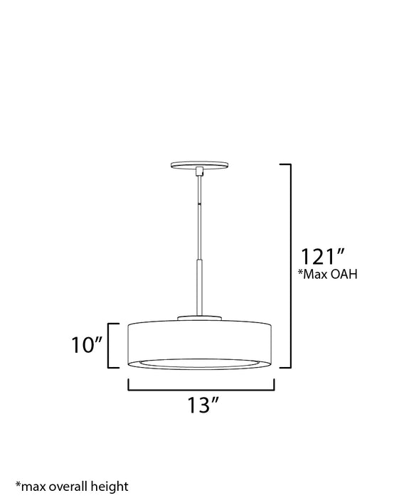 ET2 Echo 13 LED Pendant Model: E51011-WTGLD