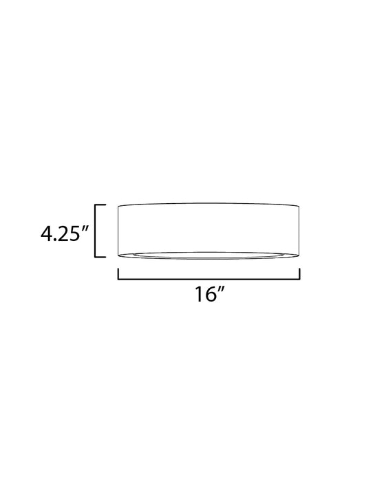 ET2 Echo 16 LED Flush Mount Model: E51012-WTBK