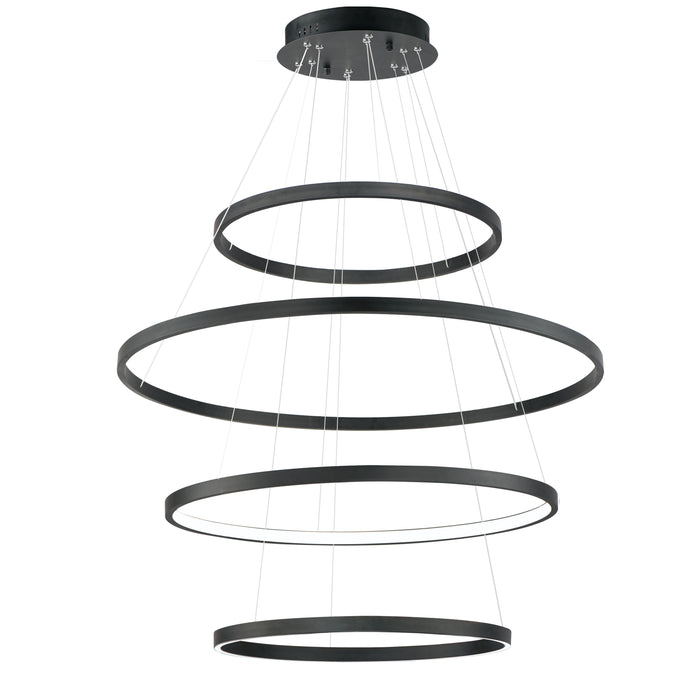 ET2 Groove 4-Tier Pendant - 5CCT Select Model: E52729-BK