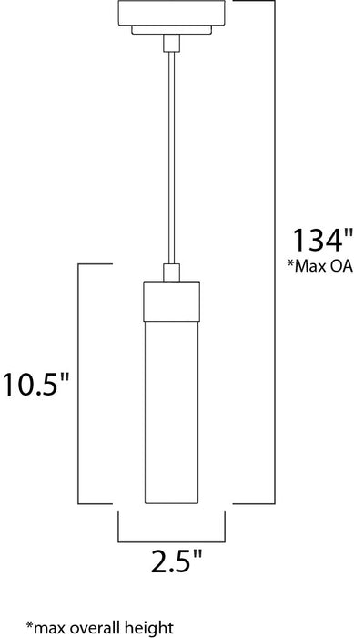 ET2 Cilandro LED 1-Light Pendant Model: E63109-11SN