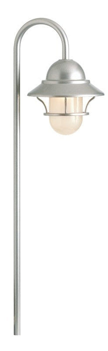 Snoc  Cast Aluminum Path Light With Frosted Glass Globe Model:0224 LH